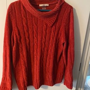 Cozy Red Boat Beck red acrylic sweater